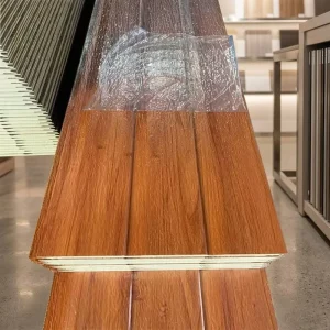 Seamless-Joint Lightweight 383mm Polyurethane Exterior Wall Panel Metal Sandwich Panel