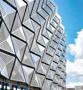 Aluminum 3D Perforated Metal Exterior Wall Decorative Panel for Hotels, Hospitals, and Other Applications, Modern Design, Waterproof