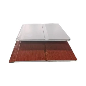Embossed Metal Decorative Wall Panel, Fire-Resistant Metal Ceiling Cladding, 3D Wood-Grain Aluminum Wall Panel