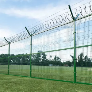3D Curved Decorative Fence with Razor Barbed Wire CE Certified