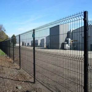 3D Curved Galvanized Bending Fence for Backyard Leisure Area Enclosure