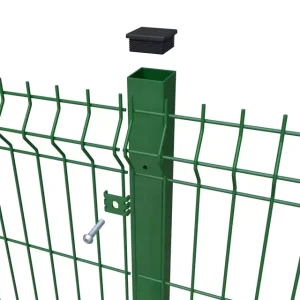 3D Curved Welded Wire Mesh Garden Security Fence Galvanized Steel PVC Coated V-Bending Fence for Villas