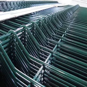 3D Metal Wire Mesh Security Fence Panel V Folds Welded Weather Resistant for Garden Farm
