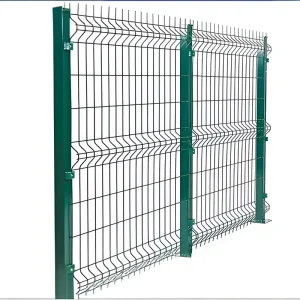 3D Panel Fence Security Protection Hot-Dip Galvanized & PVC Coated Suitable for Outdoor Highway Household Garden