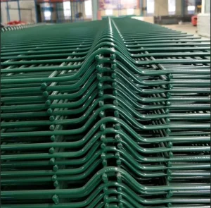 3D Triangular Welded Steel Wire Mesh Fence Anti-Cut Curved Design for Sports Field Facility Yard CE Certified