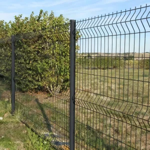 3D Welded Wire Mesh Fence PVC Coated V Mesh Panel for Airport