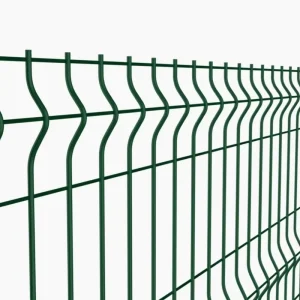 3D Welded Wire Mesh Fence Panel PVC Green Coating Outdoor Security Perimeter