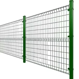 3D Welded Wire Mesh Garden Fence Panel, Metal Property Boundary and Privacy Fence