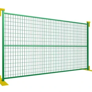 3mm Wire 50x100mm Mesh Temporary Fence, 6×10 Square Tube Frame, for Site Security