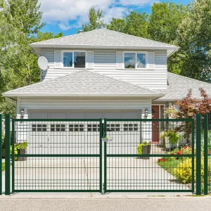 3×1.2m 3D Outdoor Wire Mesh Metal Garden Yard Gates