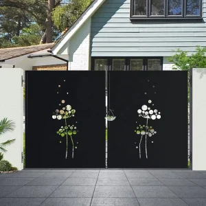 3×1.8m Unique Design Metal Entry Anti Rust Laser Cutting Garden Gates