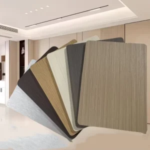 4*8ft Modern Style Wood Grain Bamboo Charcoal Veneer Carbon Crystal Fiber Wall Panel Waterproof Interior Wall Cladding Panels