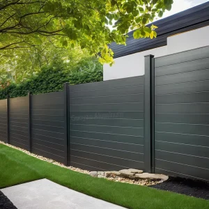 4 X 8 Black 8ft Tall Privacy Aluminum Balcony Safety Fence Insert 18 Bronze 1800 Spears Finial Alu Gartenzaun