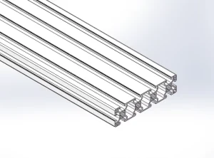 40160 Black Anodized 8mm T Slot Aluminum Alloy Extrusion Profile 40×160 LED Profiles