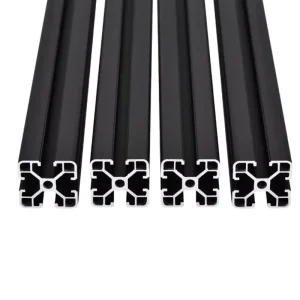 4040 Customized Extruded Black Anodizing Industrial Aluminium Frame Aluminum Extrusion Profiles Manufacturer