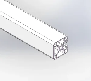 4040 European Standard Right Angle Industrial Aluminum Profile Electrolytic Matte Silver Anodized for Equipment Frame