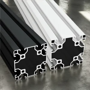 4040 Heavy Duty CNC T Slot V Slot Square Aluminum Profile 40x40mm Silver Anodized 6063 Extrusion for Industrial Frame System