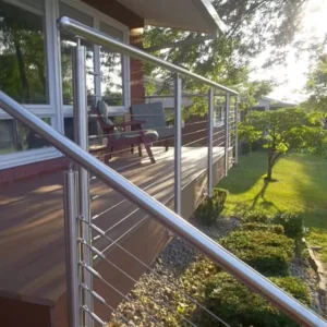42″ Cable Railing Deck Posts Stainless Wire Cable Balustrade Fittings