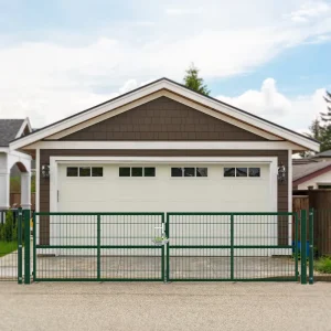 4x1m Outdoor Metal Composite Iron Garden Entrance Gate