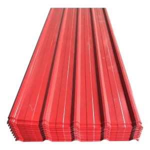 4×8 Inches Thick 0.3mm Color Coated Corrugated Prepainted Galvalume Steel Sheet for Construction Corrugated Galvanized Steel