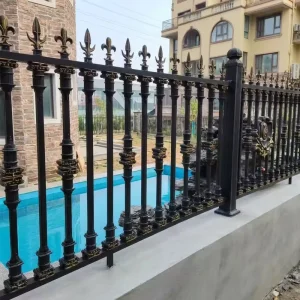 4x8ft Secure Elegant Modern Durable Waterproof Powder Coated Aluminum Privacy Fence for Patio Deck Enclosure