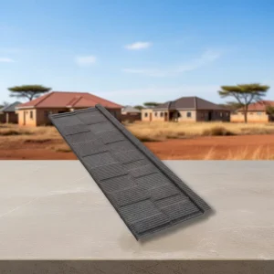 5+ Years Warranty Modern Stone Coated Metal Roof Tile for Hotels Workshops in Nigeria Real Estate Projects