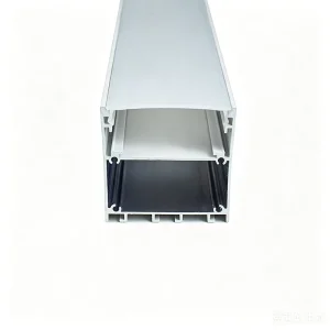 50*50mm Black White Pendant LED Linear Light Suspended Aluminum LED Profile Channels Extrusion LED Strip Channel