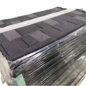 50 Years Warranty Roof Tiles Stone Coated Metal Roof Shingles Building Integrated Stone Coated Metal Shingles