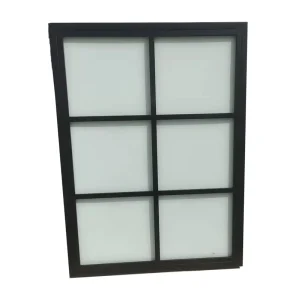 5+6A+5 mm Tempered Glass Steel Fixed Windows Simple Steel Window Grill Design