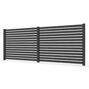 6 Feet Residential Aluminum Fence Panels with Powder Coating Eco-Friendly & Waterproof Design