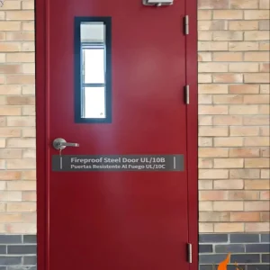 60/90/120/180 Minutes Steel Fire Door Galvanized Frame Hollow Modern Design Commercial Interior Apartment Workshop