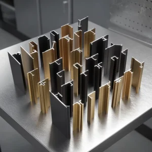6000 Series Aluminum Alloy Extrusion Wardrobe Profiles T5 for Furniture Bedroom Sliding Door Frame Cutting Welding