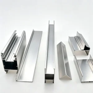 6000 Series Anodized Aluminum Extrusion Profiles with Cutting Service Custom Thickness Angle Frames