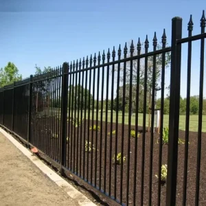 6063-T5 Aluminum Decorative Fence Panels Modern Metal Yard Fencing for Contemporary Home