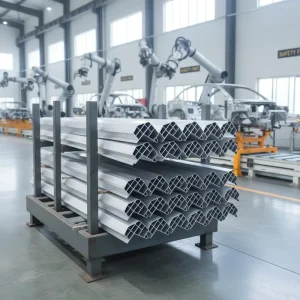 6063 T5 Industrial V Slot Aluminum Extrusion Profile Custom CNC Machining Cutting Powder Coated Decorative Aluminum Frame