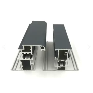6063 T5 T6 Aluminum Extrusion Grey Anodized Thermal Break Profiles for Window Door