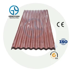 65-430 Heat Resistant Metal Roof Sheet Corrugated Roofing Covering Panel Color Coated Steel Sheet