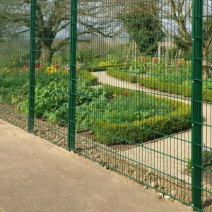 656 Twin Wire Galvanized Iron Fence 6 Feet Height Outdoor Safety Protection Power Facilities Substations Trellis Design