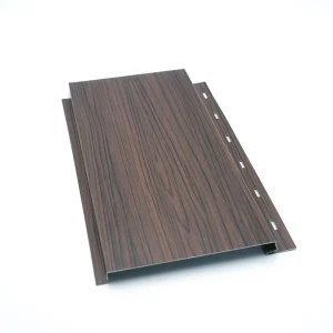 Fireproof 6-Inch, 8-Foot, 0.46 mm Metal Siding Wall Cladding in Wood Color or Custom Color