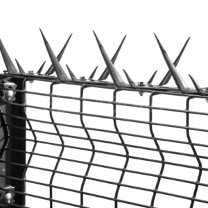 6ft Easy-to-Assemble PVC Frame Galvanized Welded Wire Mesh 3D Curvy Fence with Powder Coating for Home Security