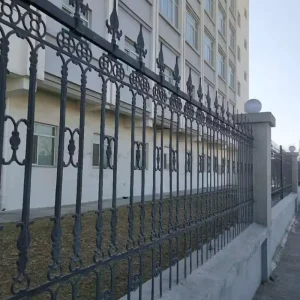 6ft Hot-Dip Galvanized Steel Wrought Iron Fence Panels and Gates for Balconies, Pools, and Houses