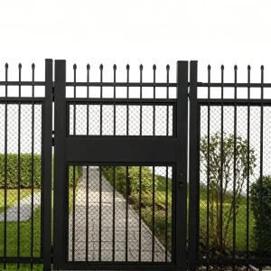 6ft Outdoor Powder-Coated Aluminum Security Fence for Balcony, Apartment, and Home Garden