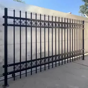 6ft and 8ft Spear Top Metal Fence Panels, Ornamental Wrought Iron Fencing