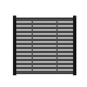 6ft x 8ft Aluminum Fence and WPC Metal Fence Panels