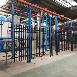 6ft x 8ft Black Galvanized Steel Garden Fence