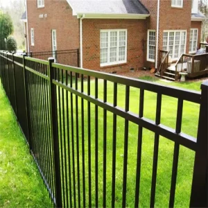 6×8 Flat Top Steel Security Wire Mesh Fence Panel Rod Iron Fencing