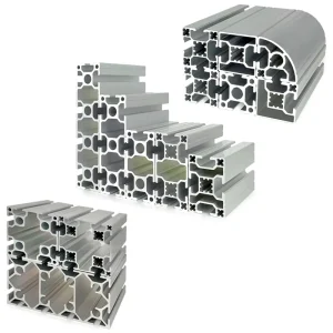 8080 Heavy Duty T Slot Aluminum Extrusion Profile 80x80mm 6063-T5 Anodized Silver Industrial Frame for Automation Equipment