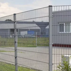 868/656 Double Wire Iron Fence Panel Galvanized Modern Design Home Security Outdoor Garden Fence Durable Rustproof Custom Sizes