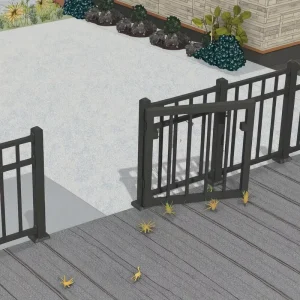 8ft Aluminum Garden Fence Panels for DIY Privacy Security Backyard Sport Farm Use