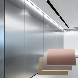 Flexible Waterproof Fireproof ABS Stainless Steel Composite Panel, Customizable Length Decorative Cladding Panel